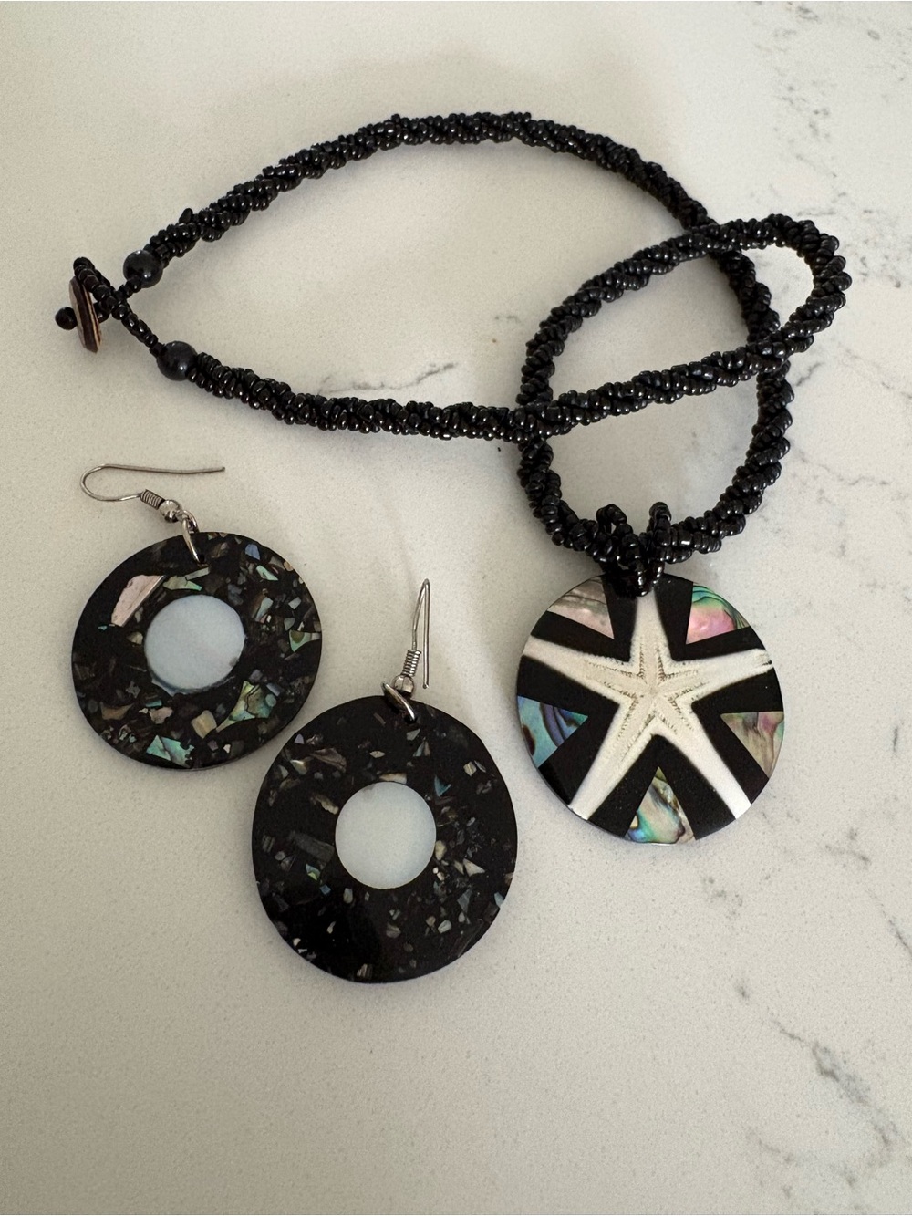 Starfish Shell Jewelry Set